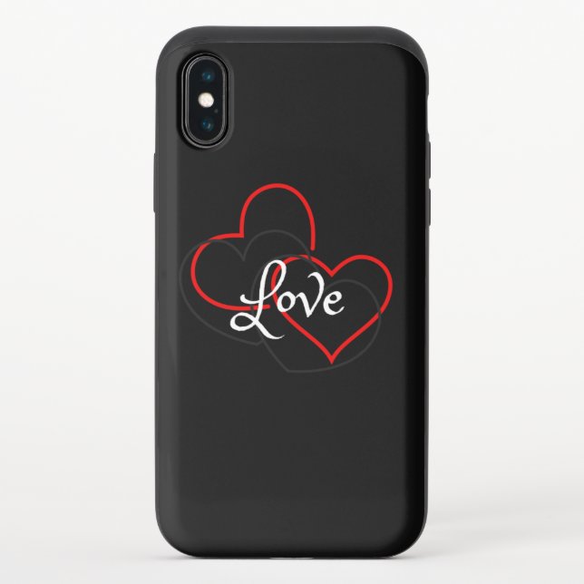 Love and hearts uncommon iPhone case (Back)