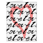 Love And Hearts Valentine&#39;s Day Greeting Card at Zazzle
