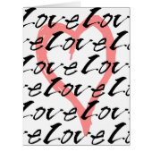 Love and Hearts Valentine's Day Greeting Card (Front)