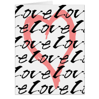 Love and Hearts Valentine's Day Greeting Card