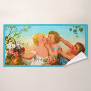 Love and Jealousy print Bath Towel