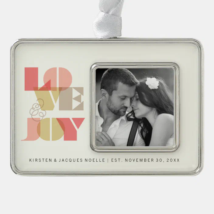 Joy Picture Frame Ornament