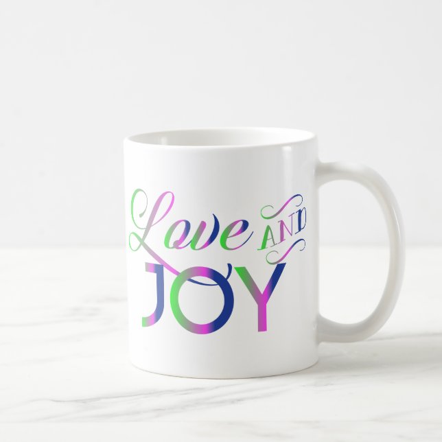 Love And Joy Colorful Coffee Mug (Right)