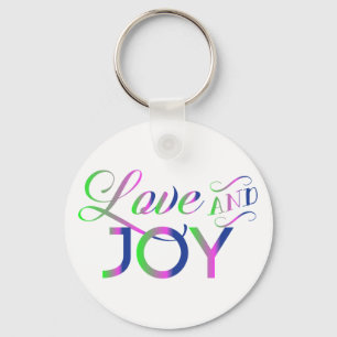 Love And Joy Colorful Keychain