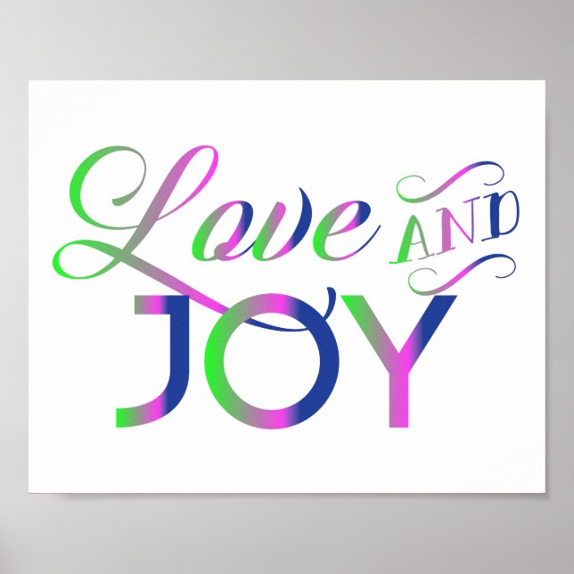 Love And Joy Colorful Poster (Front)