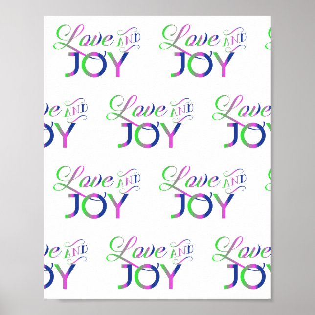 Love And Joy Colorful Poster (Front)