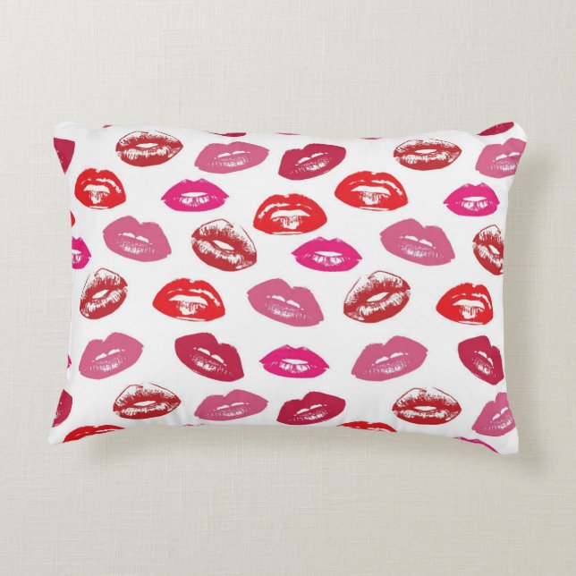 Love And Kisses Accent Pillow (Back)