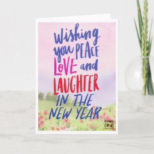 Love and Laughter Happy New Year Card