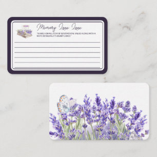 Love and Lavender Memory Lane Message Enclosure Card