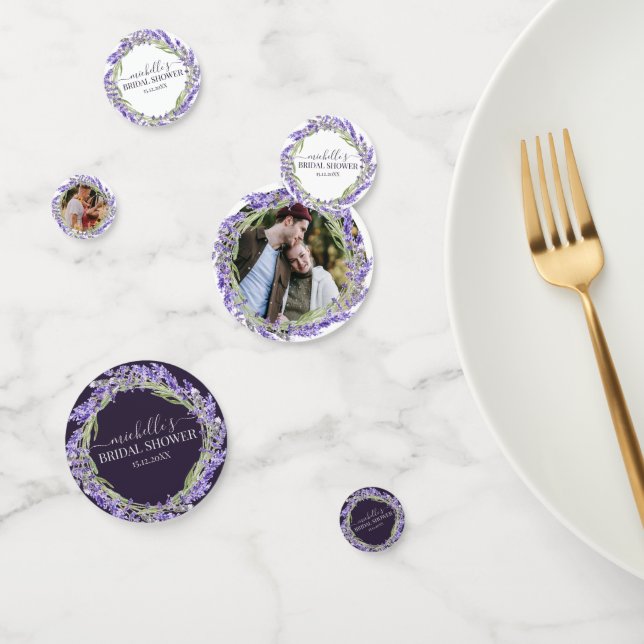 Love and Lavender | Modern Watercolor Floral Confetti (Group)