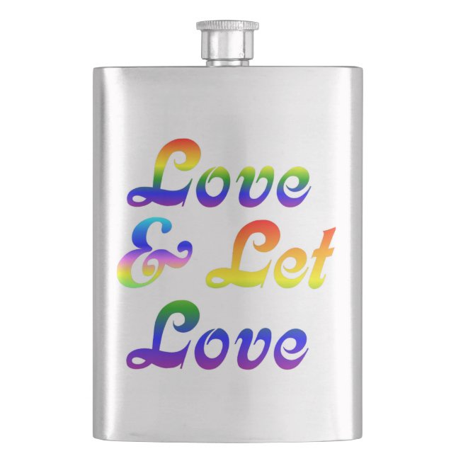 LOVE AND LET LOVE FLASK (Front)