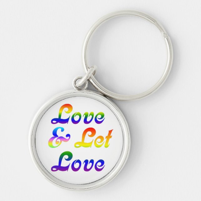 LOVE AND LET LOVE KEYCHAIN (Front)