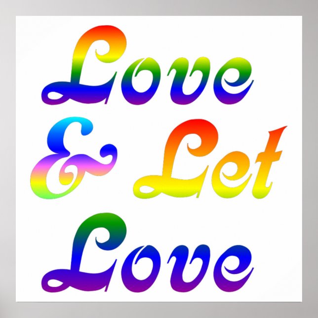 LOVE AND LET LOVE POSTER (Front)