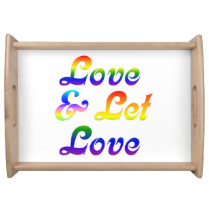 LOVE AND LET LOVE SERVING TRAY