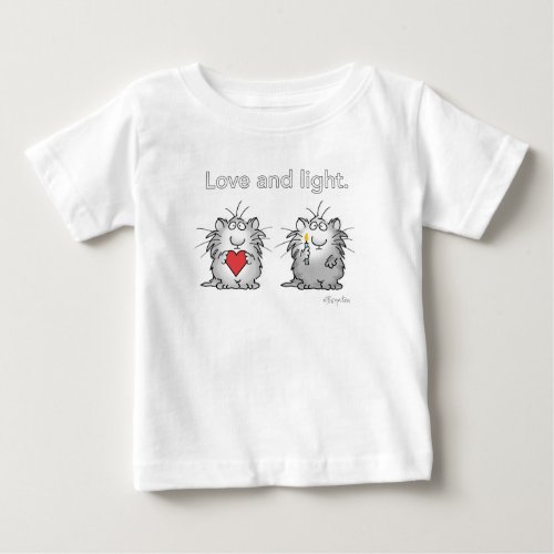 LOVE AND LIGHT by Sandra Boynton Baby T_Shirt