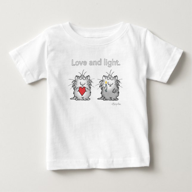 LOVE AND LIGHT by Sandra Boynton Baby T-Shirt (Front)