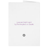 Love and Light card (Back)