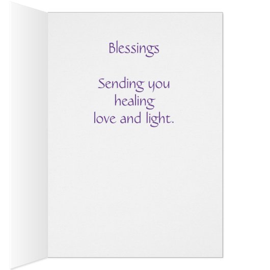 Love and Light card (Inside (Right))