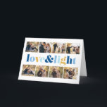 "Love and Light" Gallery of 8 Photos Hanukkah  Holiday Card<br><div class="desc">These beautiful Hanukkah greeting cards are fully customizable. Add your own photo and message for a one of a kind design.</div>