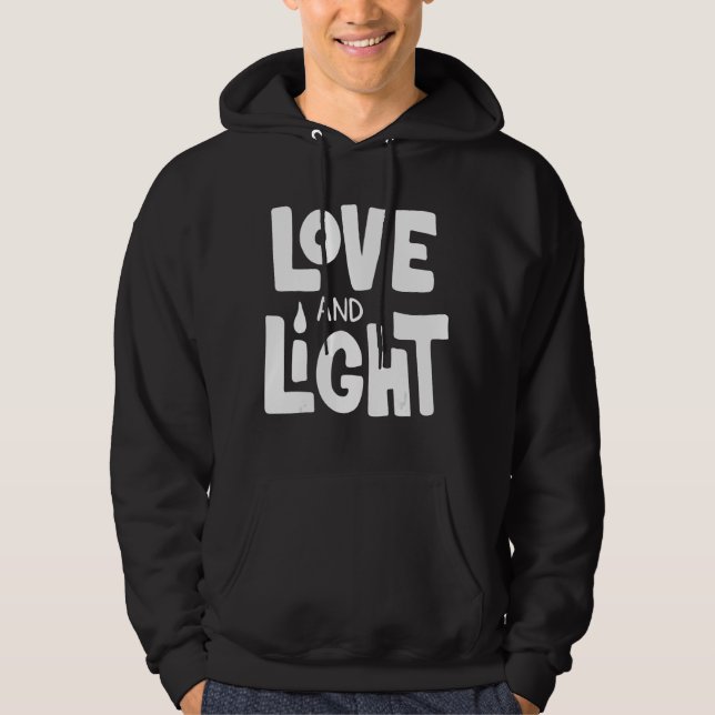 Love And Light Hanukkah Hoodie (Front)