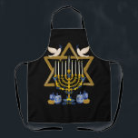 Love and Light Hanukkah Jew Menorah Jewish Chanuka Apron<br><div class="desc">Hanukkah is a Jewish festival commemorating the rededication of the Second Temple It is also known as the Festival of Lights, Chanukah.</div>