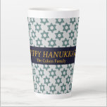 Love and Light | Simple Elegant Hanukkah family  Latte Mug<br><div class="desc">Love and Light | Simple Elegant Hanukkah family</div>