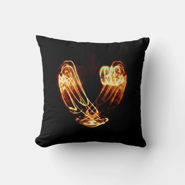 "LOVE and LIGHT" Throw Pillow (Front)
