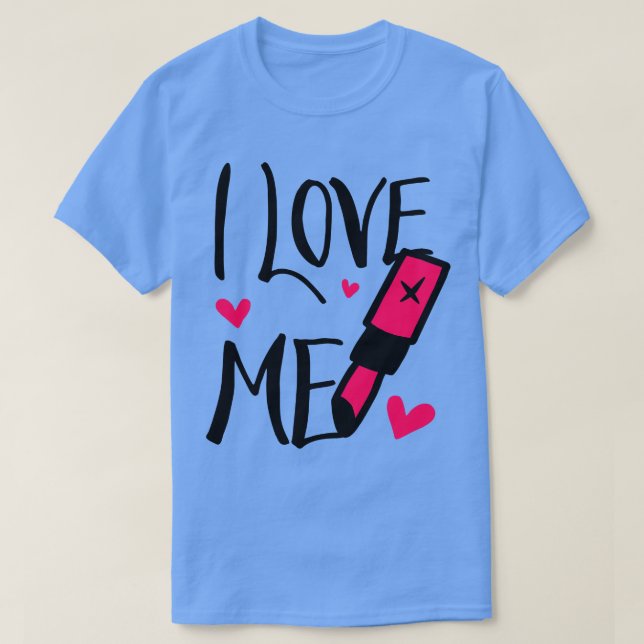 Love and Lipstick and Hearts T-Shirt (Design Front)