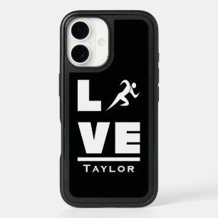 Love And Live Athletics Track And Field Sports Fan iPhone 16 Case