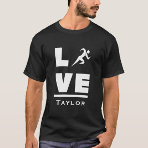 Love And Live Athletics Track And Field Sports Fan T-Shirt