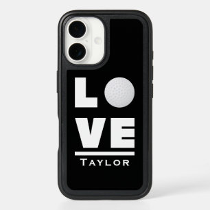 Love And Live Golf Sports Fan Custom Name iPhone 16 Case