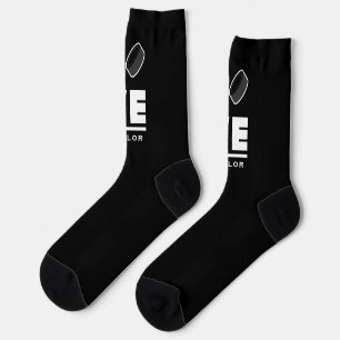 Love And Live Ice Hockey Sports Fan Custom Name Socks