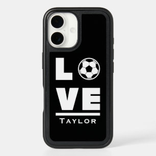 Love And Live Soccer Football Sports Fan iPhone 16 Case