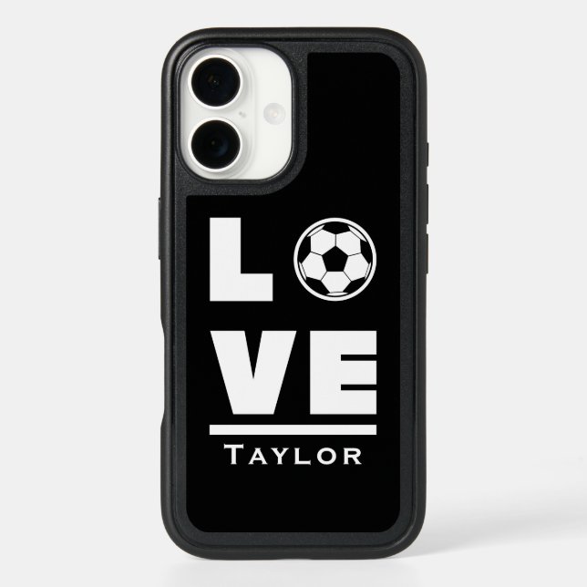 Love And Live Soccer Football Sports Fan Otterbox iPhone Case (Back)