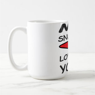 LOVE AND LOGO MESSAGE WITH ABSTACT FLOWER COFFEE MUG