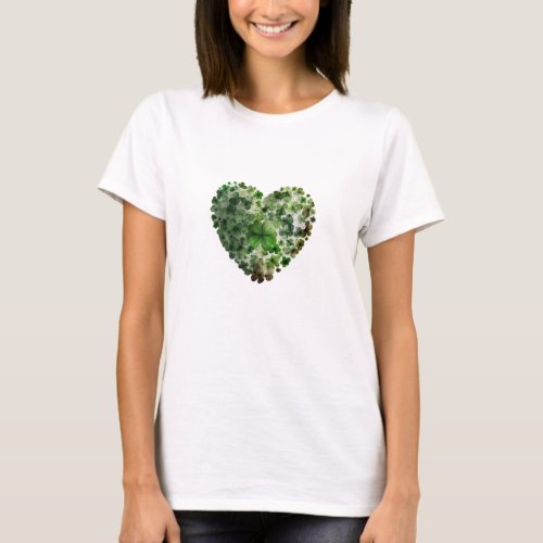 Love and luck 4_leaf cloves T_Shirt