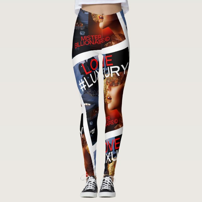 LOVE and LUXURY by PEAF DOVE©  Leggings (Front)