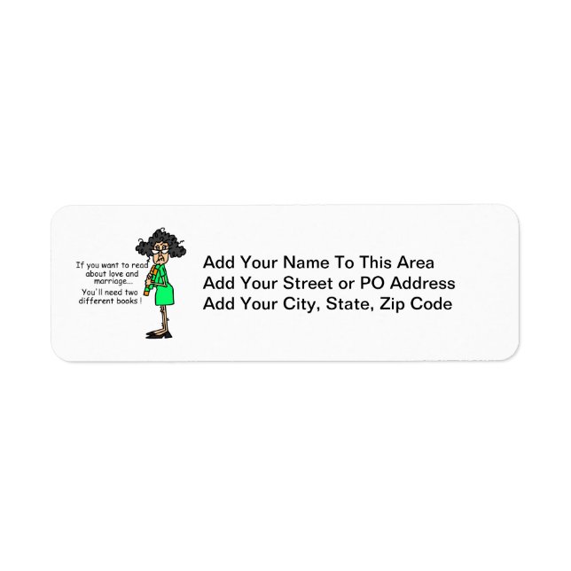 Love and Marriage Humor Label (Front)