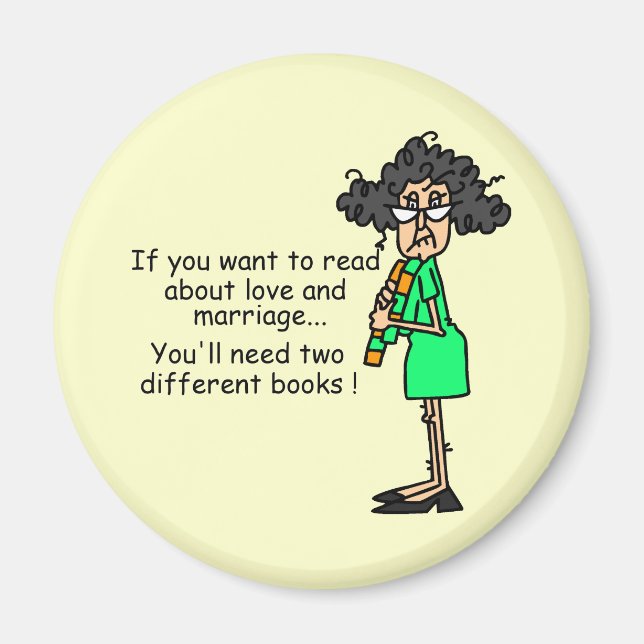 Love and Marriage Humor Magnet (Front)