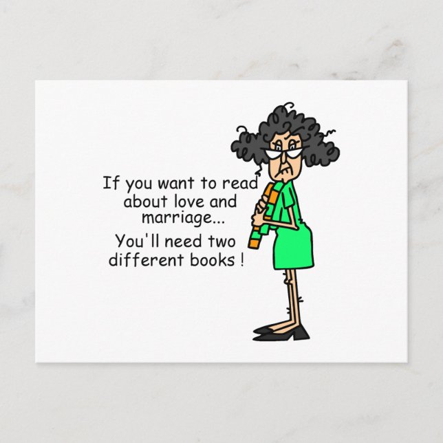 Love and Marriage Humor Postcard (Front)