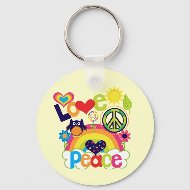 Love and Peace Baby Keychain (Front)