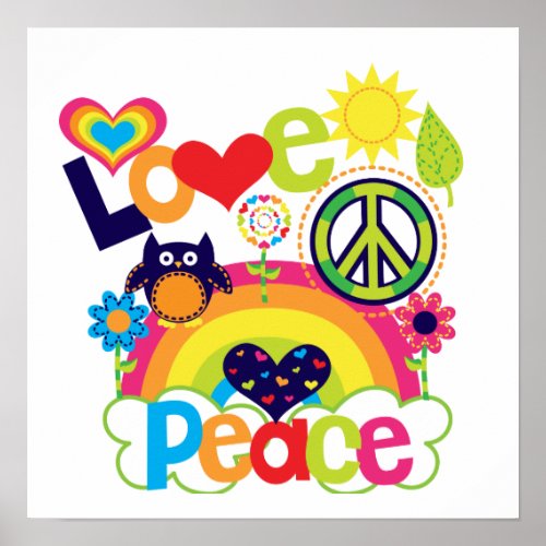 Love and Peace Baby Poster