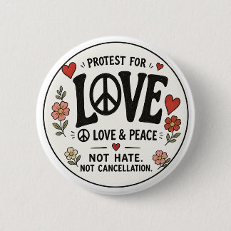 Love and peace button