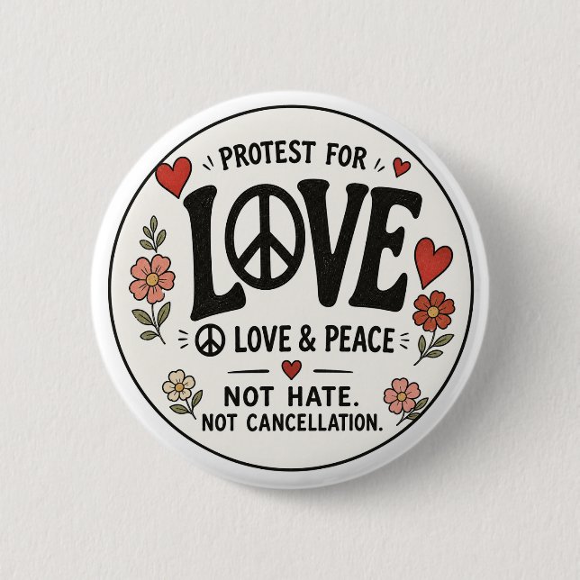 Love and peace button (Front)