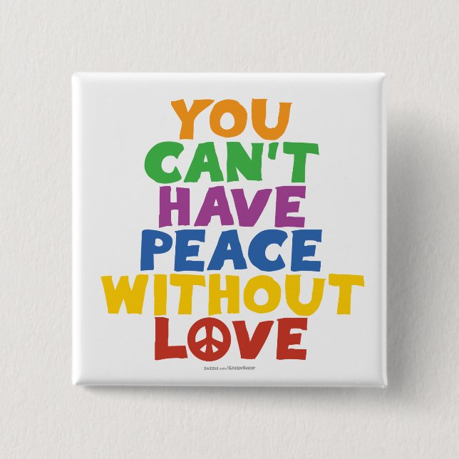 Love and Peace Button (Front)