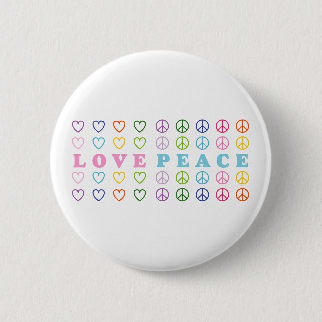 Love and Peace Button (Front)