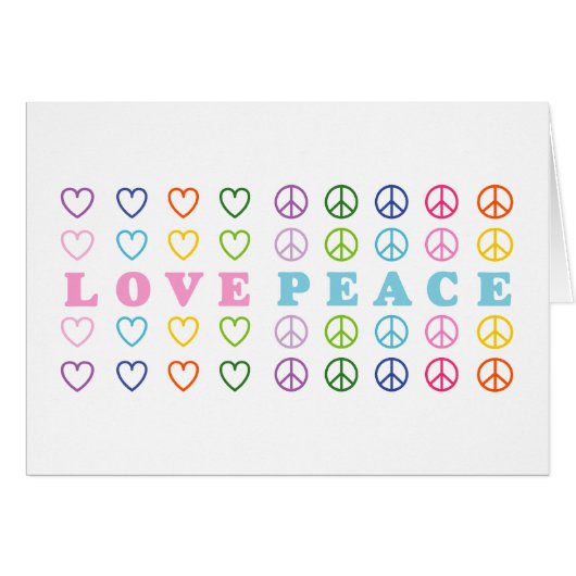 Love and Peace Cards (Front Horizontal)