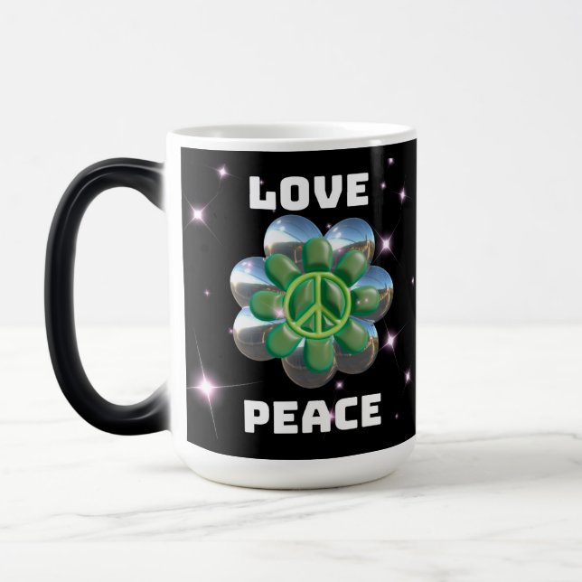 Love and peace color morph mug  (Left)