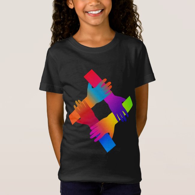 Love and Peace Rainbow Kids Shirt