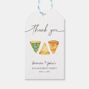 Love and Pizza Engagement Party Gift Tags
